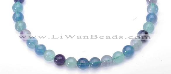 CFL33 B grade round 20mm natural fluorite stone beads Wholesale