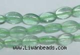 CFL335 15.5 inches 8*12mm oval natural green fluorite beads