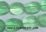 CFL340 15.5 inches 15*20mm nugget natural green fluorite beads