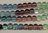 CFL551 15.5 inches 6mm round fluorite gemstone beads wholesale