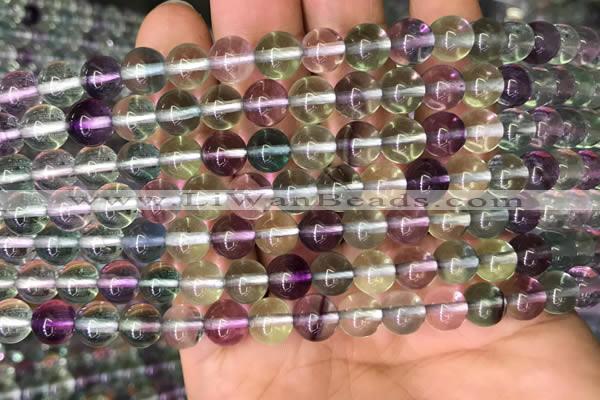 CFL587 15.5 inches 8mm round AAAAA grade fluorite gemstone beads