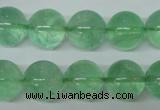 CFL605 15.5 inches 14mm round AB grade green fluorite beads wholesale