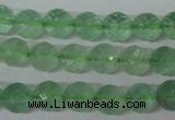 CFL623 15.5 inches 10mm faceted round green fluorite beads wholesale