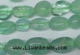 CFL655 15.5 inches 8*10mm - 9*13mm nuggets green fluorite beads