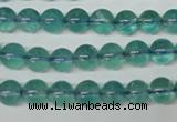 CFL662 15.5 inches 8mm round AB grade blue fluorite beads wholesale