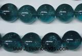 CFL675 15.5 inches 14mm round A grade blue fluorite beads wholesale