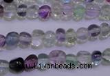 CFL721 15.5 inches 7*8mm nuggets natural fluorite beads wholesale