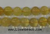 CFL803 15.5 inches 10mm round yellow fluorite gemstone beads