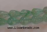 CFL860 15.5 inches 8*12mm teardrop green fluorite gemstone beads