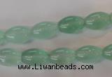 CFL862 15.5 inches 8*12mm rice green fluorite gemstone beads