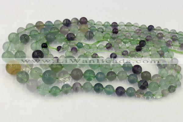 CFL930 15.5 inches 6mm - 12mm round fluorite graduated beads