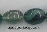 CFL955 15.5 inches 20*26mm nuggets natural fluorite beads wholesale