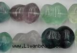 CFL958 15.5 inches 16*22mm peanut-shaped natural fluorite beads