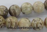 CFS05 15.5 inches 16mm round natural feldspar gemstone beads