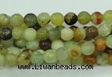 CFW02 15.5 inches 6mm faceted round flower jade beads wholesale