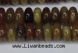 CFW110 15.5 inches 6*12mm rondelle flower jade gemstone beads