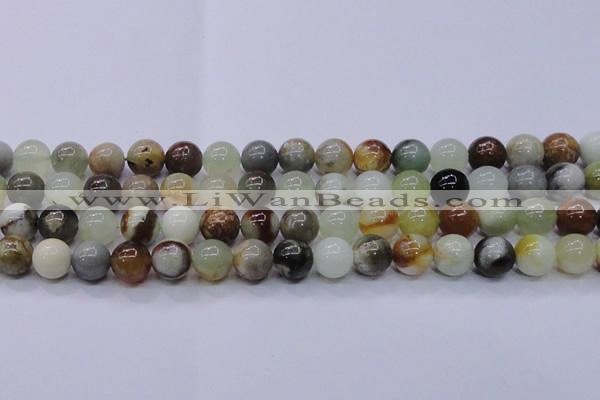 CFW15 15.5 inches 12mm round flower jade beads wholesale