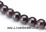 CGA01 8mm round natural garnet gemstone beads Wholesale