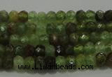 CGA145 15.5 inches 2.5*4mm faceted rondelle natural green garnet beads