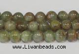 CGA203 15.5 inches 8mm round natural green garnet beads