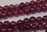 CGA355 15 inches 2mm round natural red garnet beads wholesale