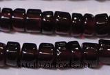 CGA365 15 inches 2*4mm heishi natural red garnet beads wholesale