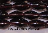 CGA374 15 inches 5*8mm rice natural red garnet beads wholesale