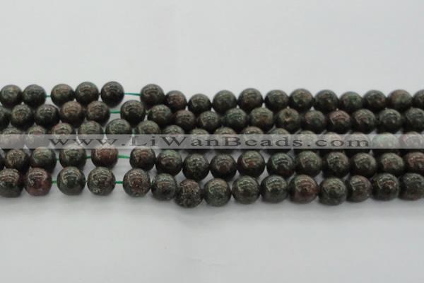 CGA552 15.5 inches 8mm round red green garnet gemstone beads