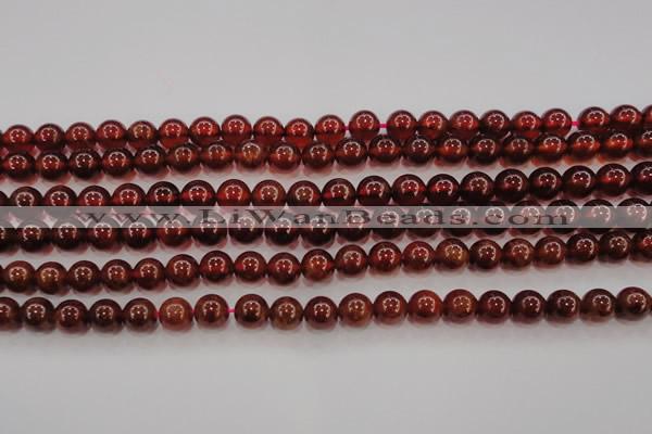 CGA602 15.5 inches 8mm A grade round natural orange garnet beads