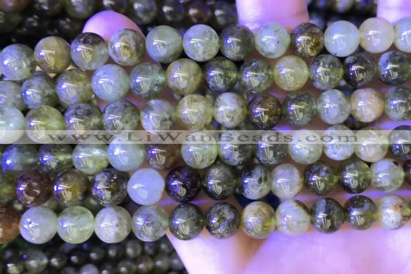 CGA701 15.5 inches 8mm round green garnet beads wholesale