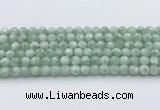 CGA912 15.5 inches 8mm faceted round green angel skin beads wholesale