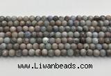 CGA920 15.5 inches 6mm faceted round blue angel skin beads wholesale