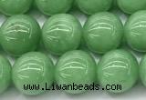 CGA931 15 inches 8mm round green angel skin beads