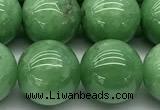 CGA933 15 inches 12mm round green angel skin beads