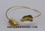 CGB1031 8*18mm - 10*20mm freeform druzy agate bangles