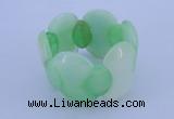 CGB150 8 inches fashion dyed white jade gemstone stretchy bracelet