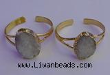 CGB2000 22*30mm - 25*30mm freeform druzy agate gemstone bangles