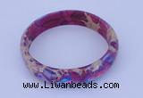 CGB205 Inner diameter 55mm fashion dyed imperial jasper gemstone bangle