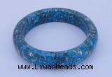 CGB209 Inner diameter 60mm fashion flower turquoise gemstone bangle