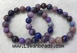 CGB2607 7.5 inches 11mm round natural sugilite beaded bracelets