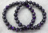 CGB2610 7.5 inches 8mm round natural sugilite beaded bracelets