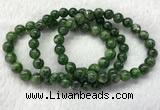 CGB2617 7.5 inches 8mm round diopside quartz beaded bracelets