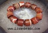 CGB3016 7.5 inches 13*16mm - 15*19mm tube agate bracelet