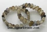 CGB3100 7.5 inches 8*15mm oval agate gemstone bracelets