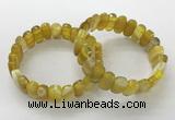 CGB3101 7.5 inches 8*15mm oval agate gemstone bracelets