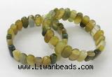 CGB3109 7.5 inches 8*15mm oval agate gemstone bracelets