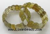 CGB3120 7.5 inches 10*20mm faceted oval agate bracelets