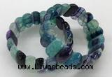 CGB3150 7.5 inches 11*23mm faceted oval agate bracelets