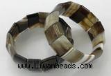 CGB3187 7.5 inches 15*25mm rectangle agate bracelets wholesale