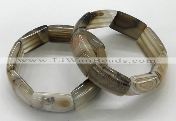 CGB3200 7.5 inches 18*29mm agate gemstone bracelets wholesale